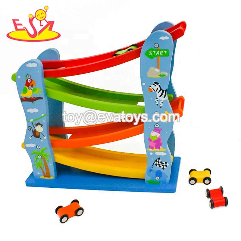 2019 New arrival educational wooden race track toy for kids W04E073