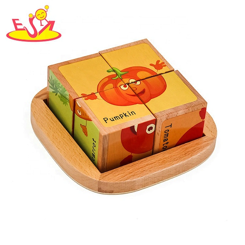 Top sale educational wooden stacking blocks for toddlers W13D213