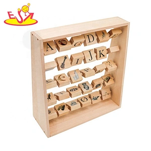 New hottest first alphabet abacus wooden learning toys for toddlers W12C013