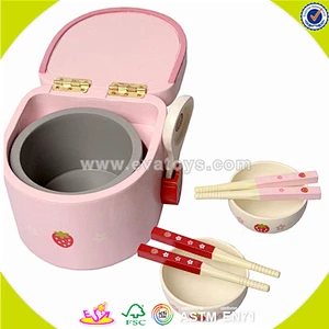 wholesale baby wooden rice cooker toy, high quality kids wooden rice cooker toys, cheap wooden rice cooker toy W10D017