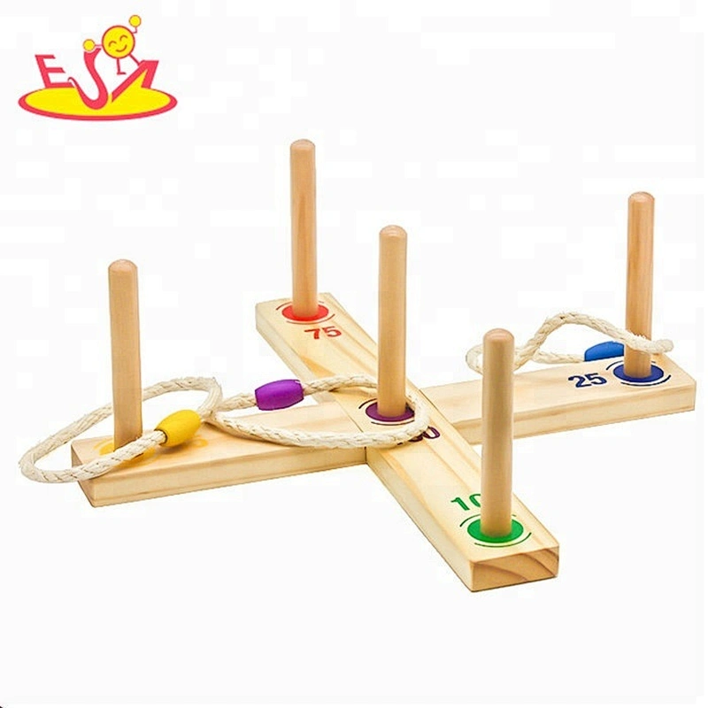 High quality children educational wooden toss game for yard W01D001