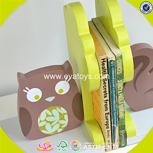 wholesale kids wooden animal book stand popular wooden animal book stand W08D051
