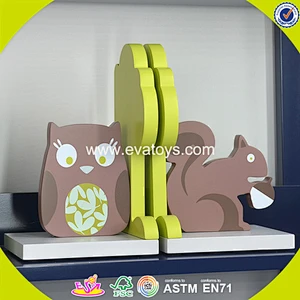 wholesale kids wooden animal book stand popular wooden animal book stand W08D051