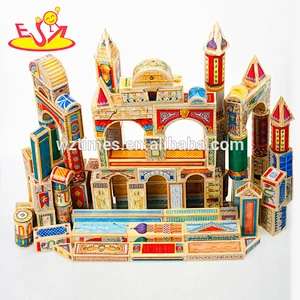 2018 wholesale kids wood building blocks toys fashion children wood building blocks toys W13A092