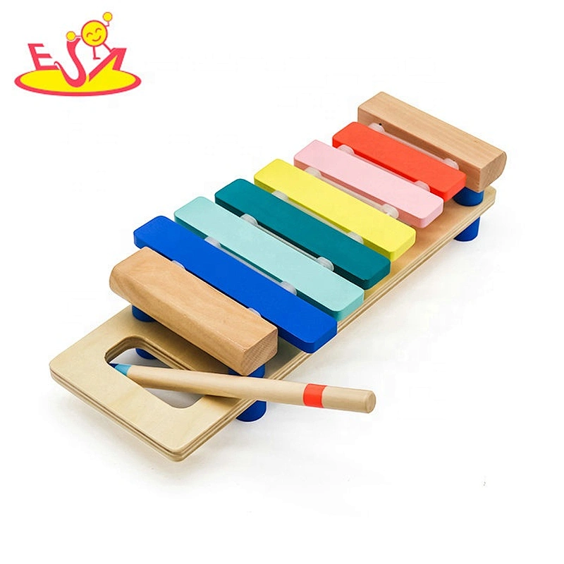 2019 New arrival educational wooden toy xylophone for kids W07C082