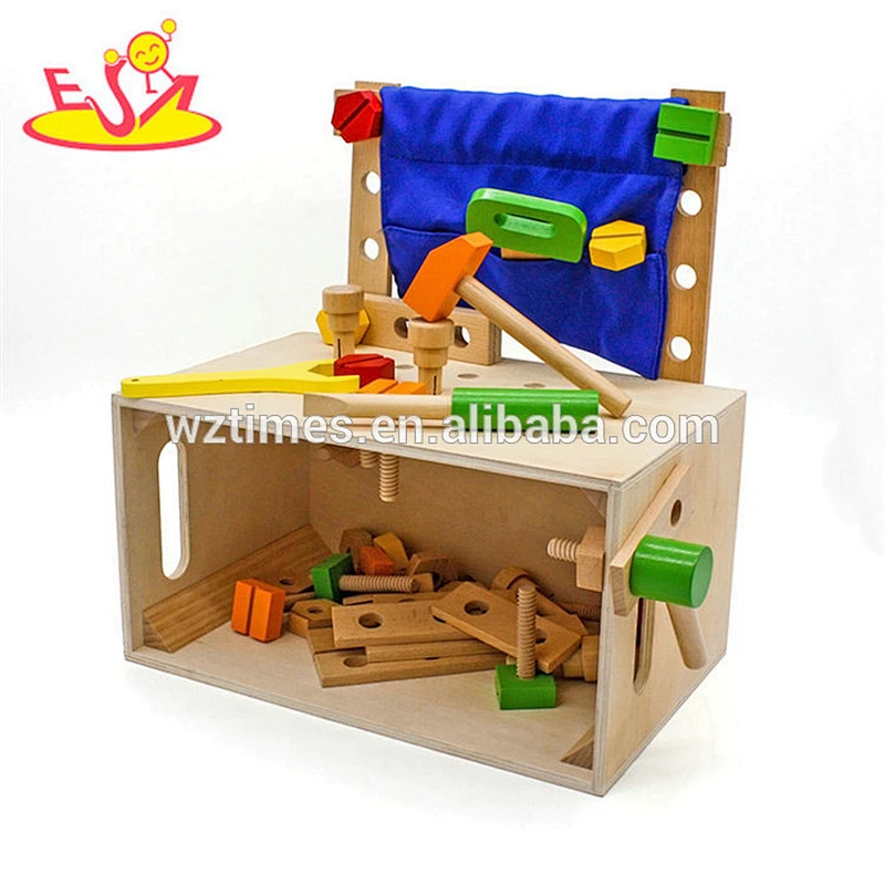 أفضل تصميم متعدد الوظائف خشبية للأطفال أداة مقاعد البدلاء بالجملة W03D033