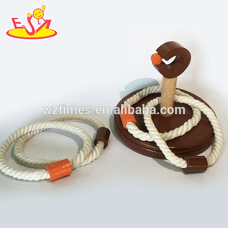 hottest sale children wooden ring toss game for wholesale W01A156