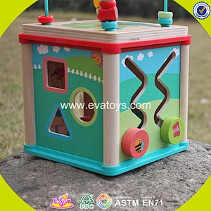 2018 New design wooden beads box educational wooden beads box unique wooden beads box W11B133