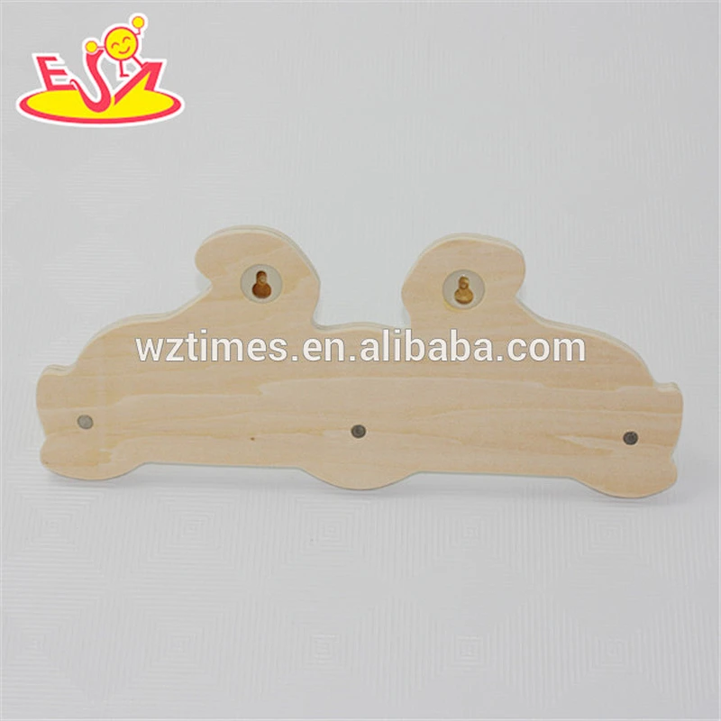 wholesale practical fashionable wooden baby clothes hook for sale W09B044