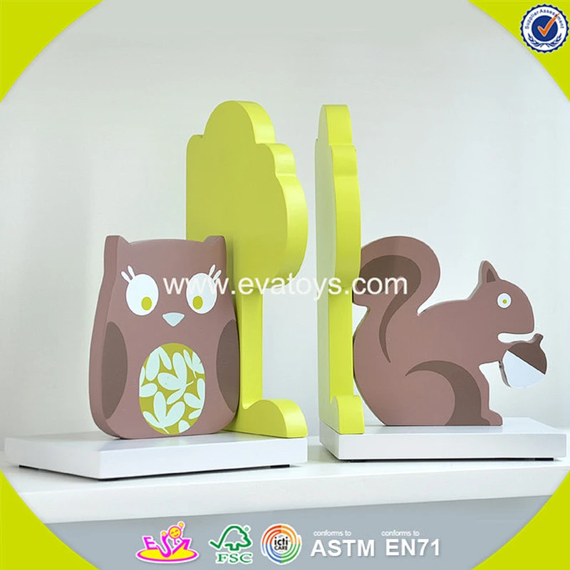 wholesale kids wooden animal book stand popular wooden animal book stand W08D051