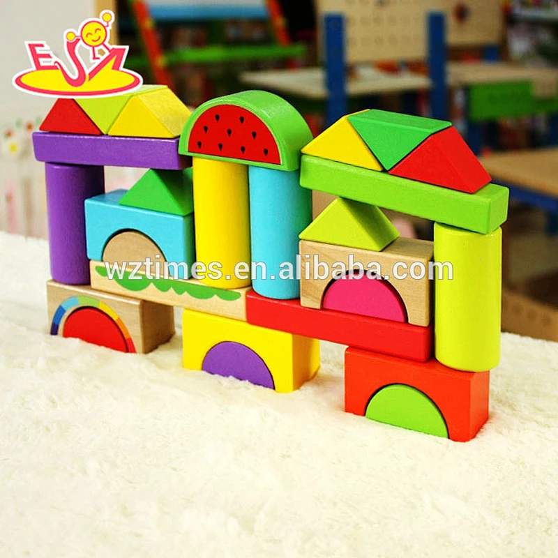 2018 wholesale wooden toy building blocks funny wooden toy building blocks best wooden toy building blocks W13A104