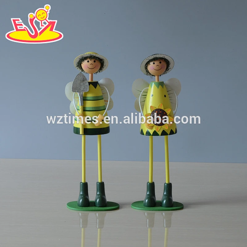 2018 New design wooden handcrafted mini doll children wooden handcrafted mini doll baby wooden handcrafted mini doll W02A160