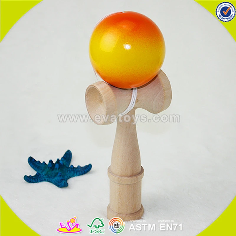 wholesale high quality wooden kendama children game cheap wooden kendama children game W01A078