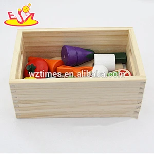 Wholesale interesting wooden cutting vegetables toy for children W10B123
