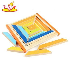 Top fashion educational wooden geometric shapes games for kids W12F050