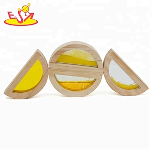 Top fashion 24 PCS diy juguetes de madera de construcción arco iris para niños W13A159