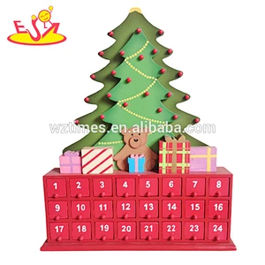 2018 wholesale wooden christmas calendar cartoon wooden christmas calendar decorative wooden christmas calendar W02A170