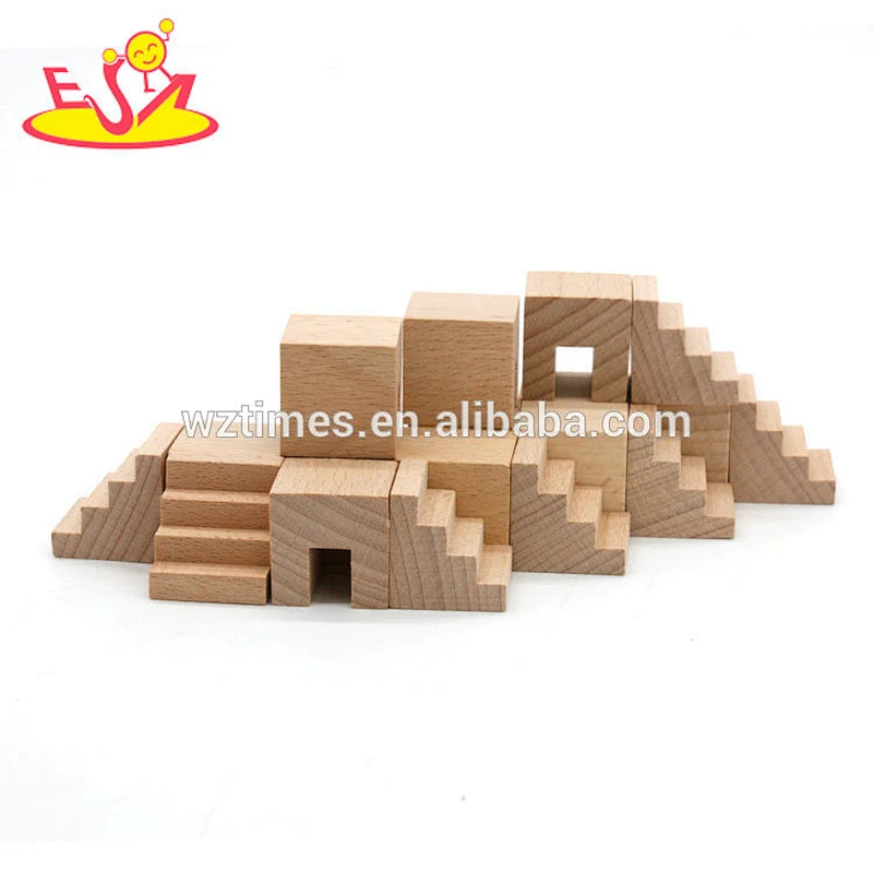 2018 Wholesale 50 pcs middle east architecture block toys funny wooden play blocks for kids W13A149