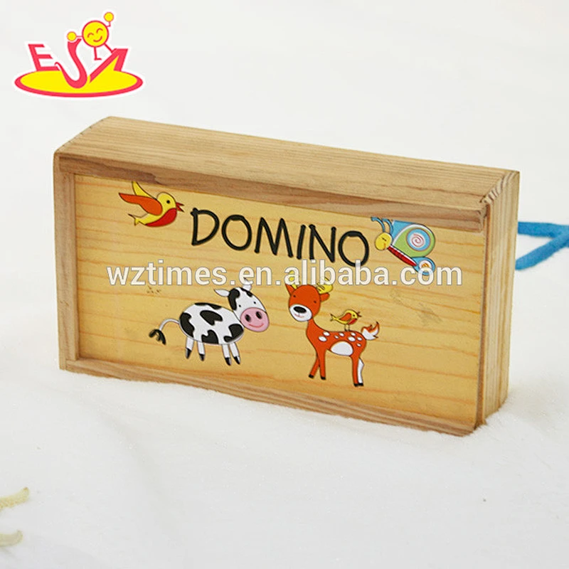 New and popular children wooden domino gift W15A062