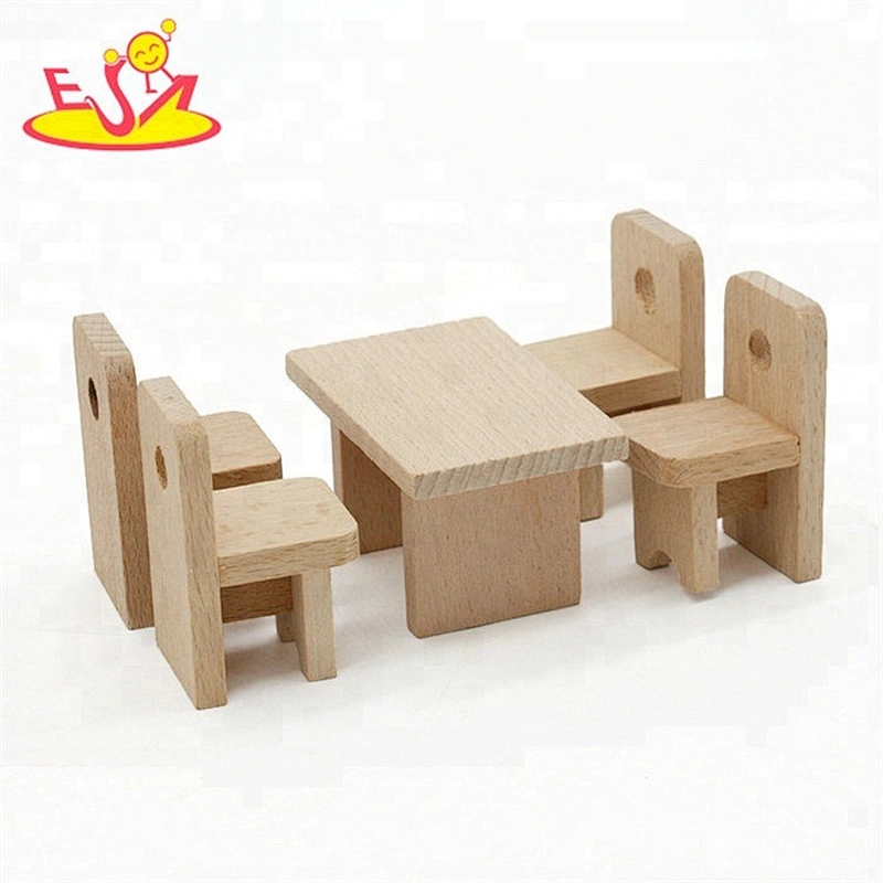 New design miniature wooden toy furniture for kids W06B072