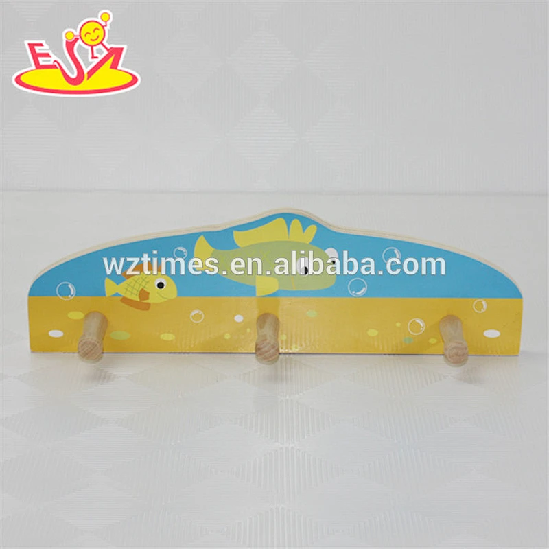 wholesale most attractive wooden coat hook for baby W09B045