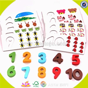 wholesale new design kids wooden educational puzzle wooden educational puzzle W14B063