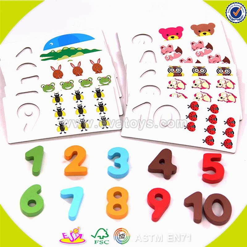 wholesale new design kids wooden educational puzzle wooden educational puzzle W14B063