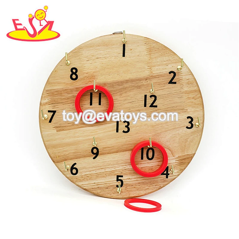 Top sale outdoor tossing wooden ring game for kids W01D024