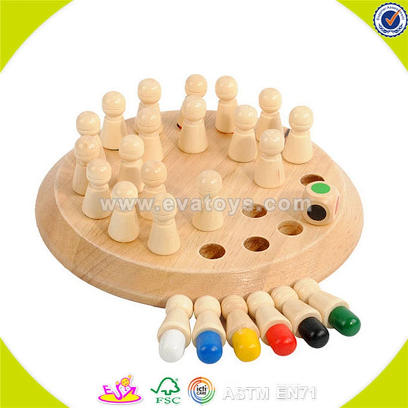 wholesale baby hot sale wooden chess toy top quality wooden chess toy game funny children desktop game W11A017