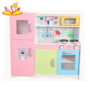 Most popular colorful wooden play kitchen for toddlers W10C485