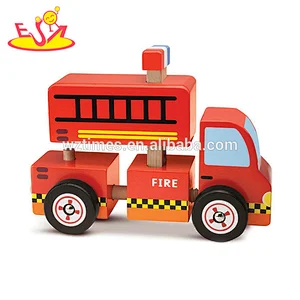2018 Wholesale puzzle toys mini wooden car toys to develop kids hobbies W04A375