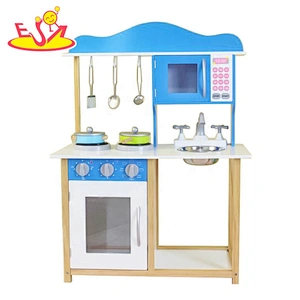 2019 New arrival pretend play wooden toy saucepans for kids W10D227