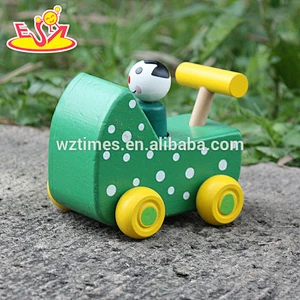 New design baby wooden toy wheels for wholesale W04A324