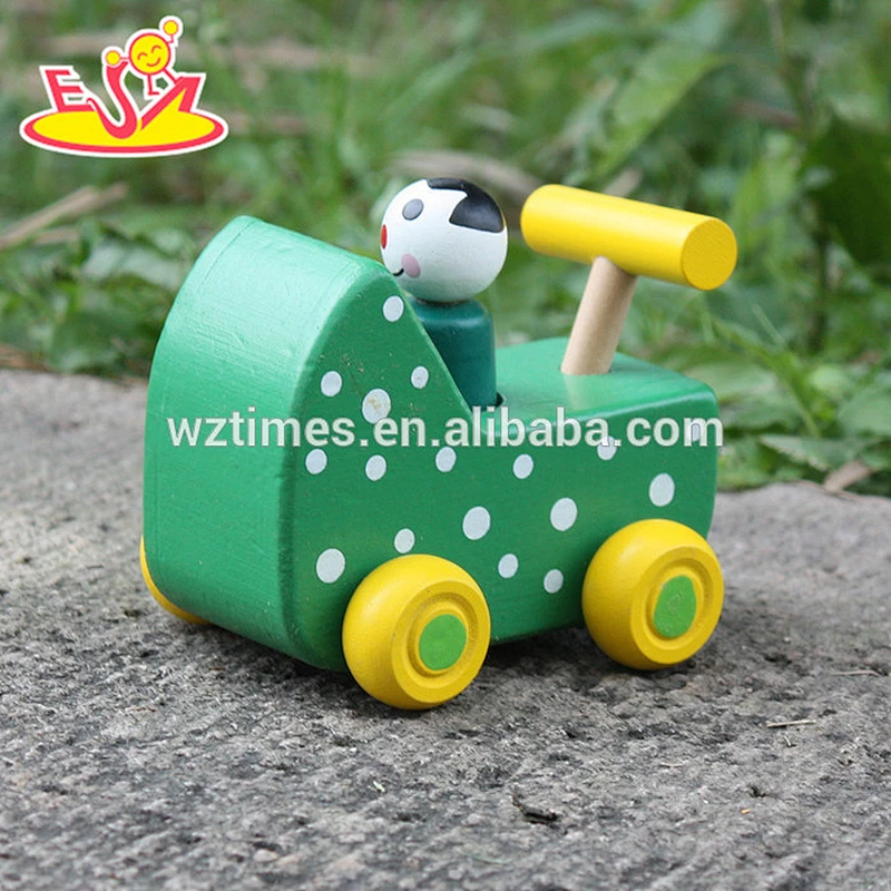 New design baby wooden toy wheels for wholesale W04A324