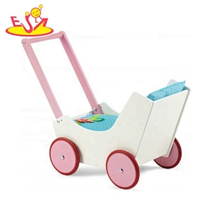 New design wooden baby stroller toy for push along W16E137B
