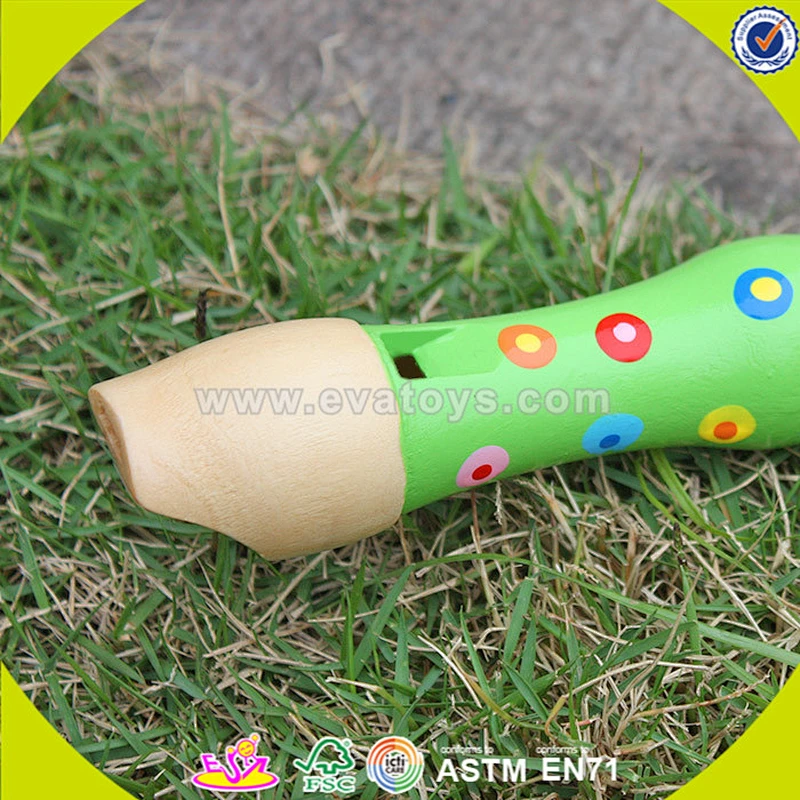 wholesale musical wooden flute toy for children W07D013