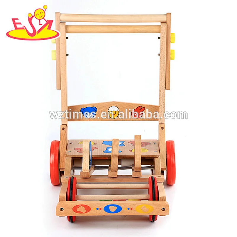 الجملة الجديدة تصميم رخيصة عالية الجودة خشبية الرضع ووكر لعبة W16E104