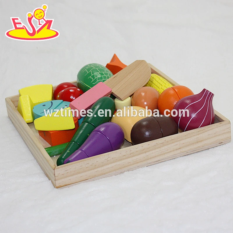 wholesale fashion popular children wooden cut fruit toy for sale W10B173