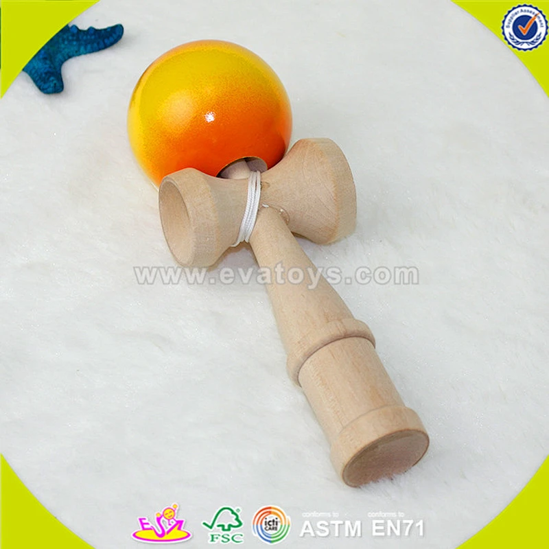 wholesale high quality wooden kendama children game cheap wooden kendama children game W01A078