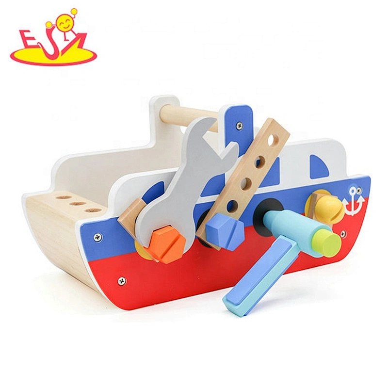 2019 New arrival role play wooden toy tool set for kids W03D110