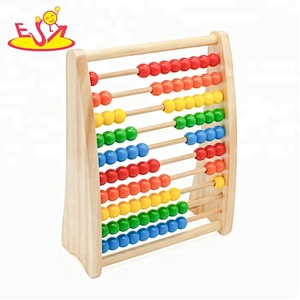 wholesale educational toys children wooden colorful abacus for sale W12A021