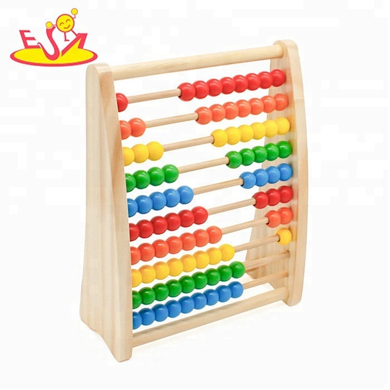 wholesale educational toys children wooden colorful abacus for sale W12A021
