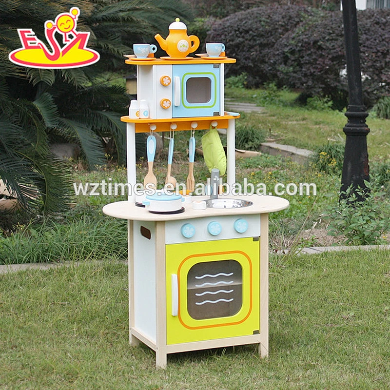 Wholesale most popular children wooden indoor kitchen toy for sale W10C246