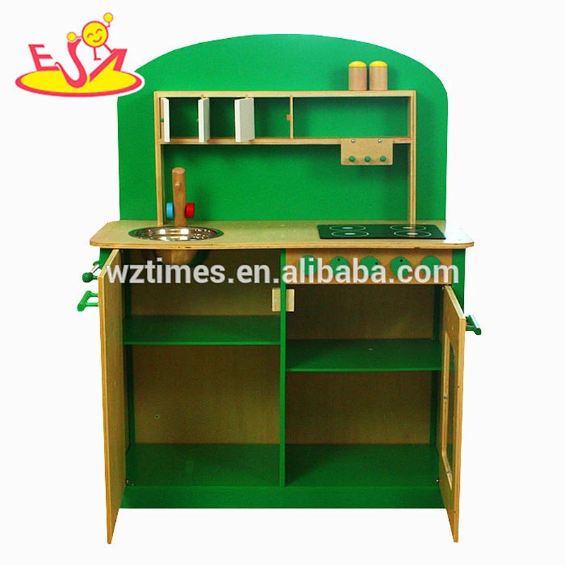 wholesale role play wooden play kitchen set for kids W10C066