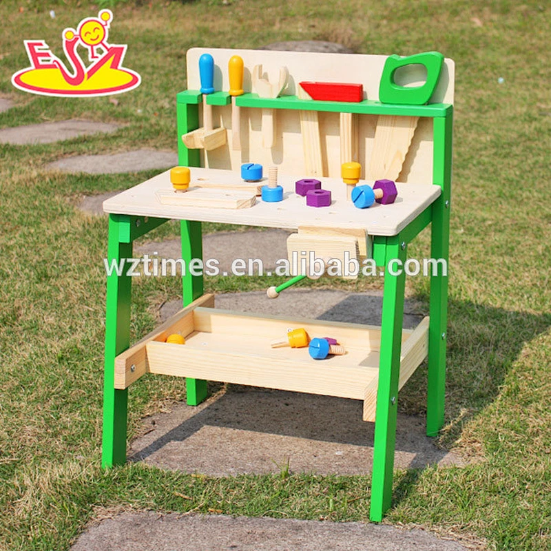 Wholesale early learning pretend game wooden tools table toy for children W03D057