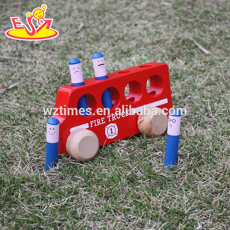 2018 wholesale baby wooden mini car toys cheap kids wooden mini car toys funny children wooden mini car toys W04A260