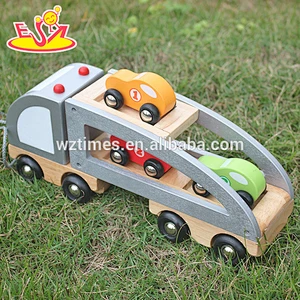 Hölzernes Tierautospielzeug der populären Art und Weisekinder für Verkauf W04A186