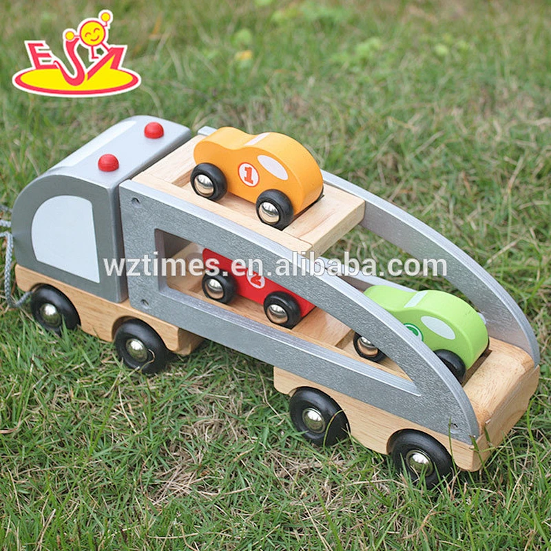 Hölzernes Tierautospielzeug der populären Art und Weisekinder für Verkauf W04A186