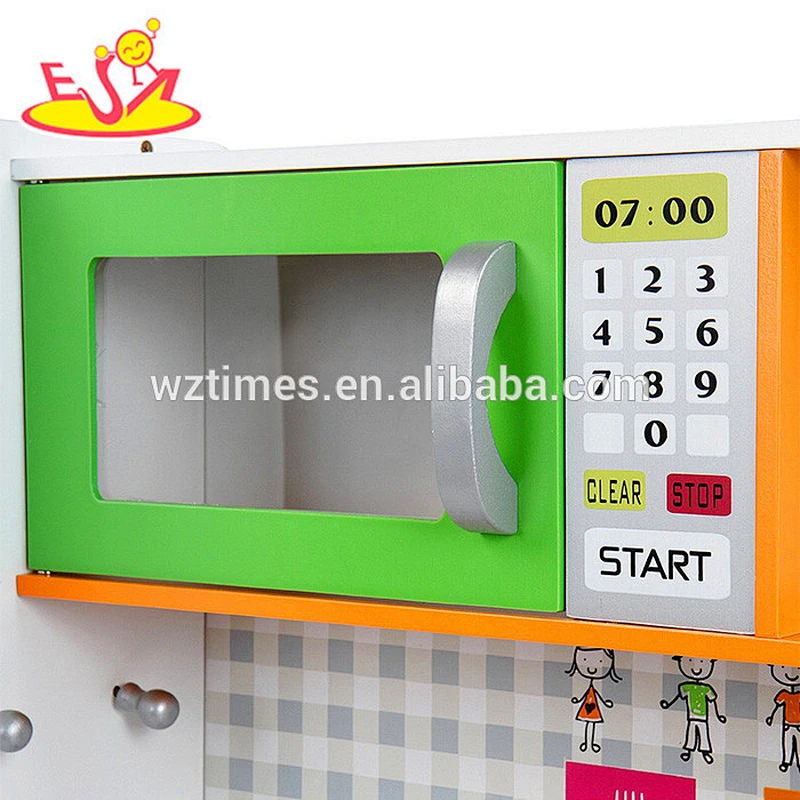 2018 wholesale baby wooden play kitchen set new design kids wooden play kitchen set children wooden play kitchen set W10C204