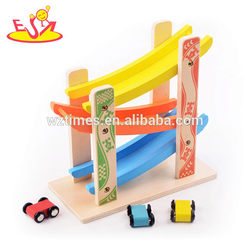 2018 wholesale 3 level pathway wooden toy car ramps for toddlers new design wooden toy car ramps for toddlers W04E052